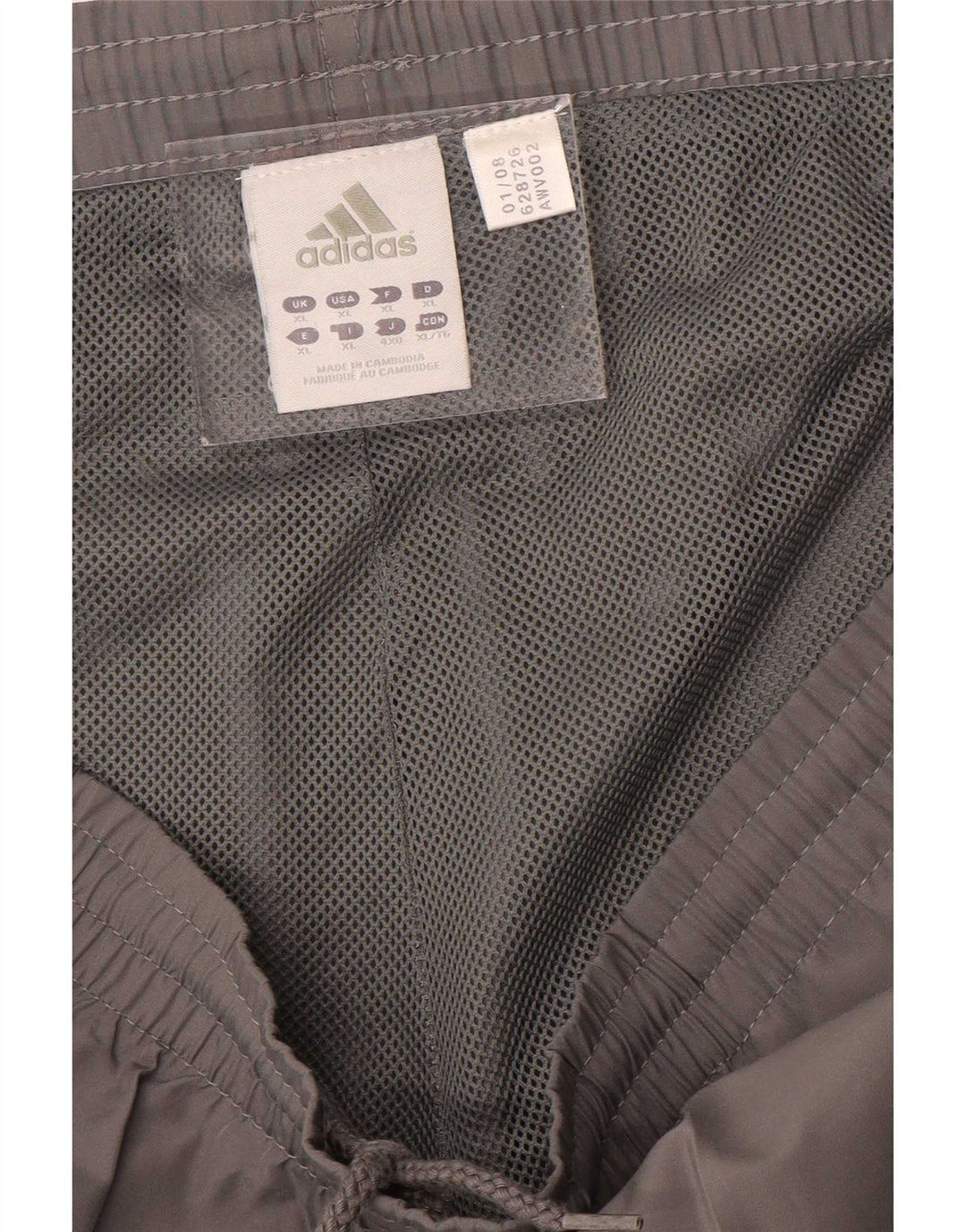 Calças de treino masculinas Adidas XL cinza