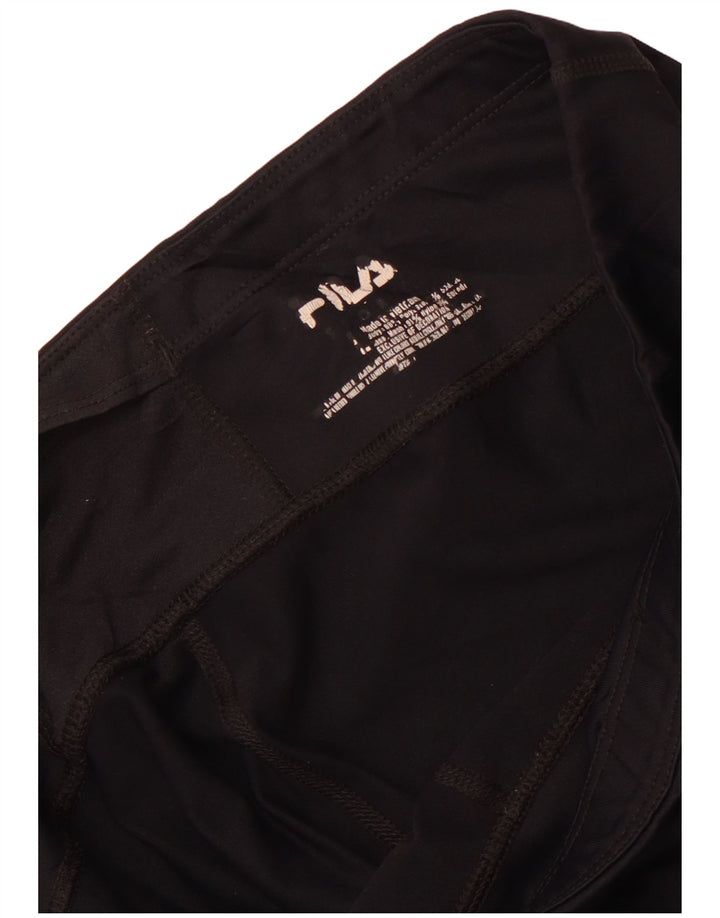 Leggings Fila Capri Mulher UK 16 Grande Nylon Preto