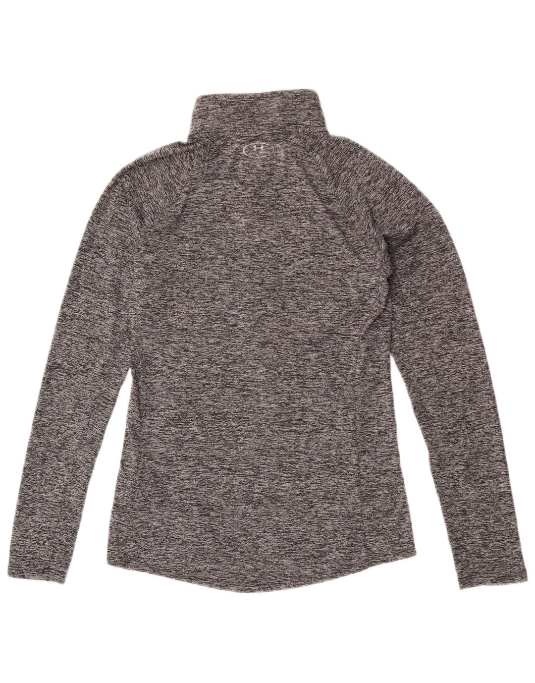 Under Armour Mens Heat Gear Pulôver Treino Top Pequeno Cinza Salpicado