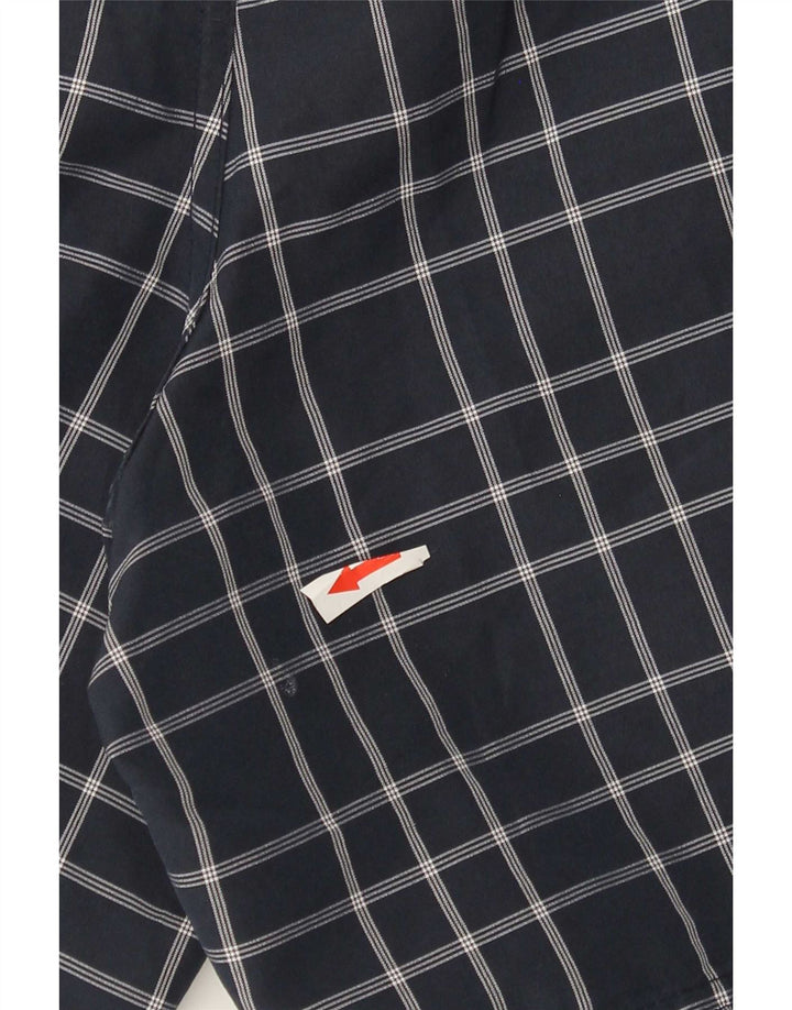 Shorts de natação masculino Umbro 2XL poliéster xadrez azul marinho