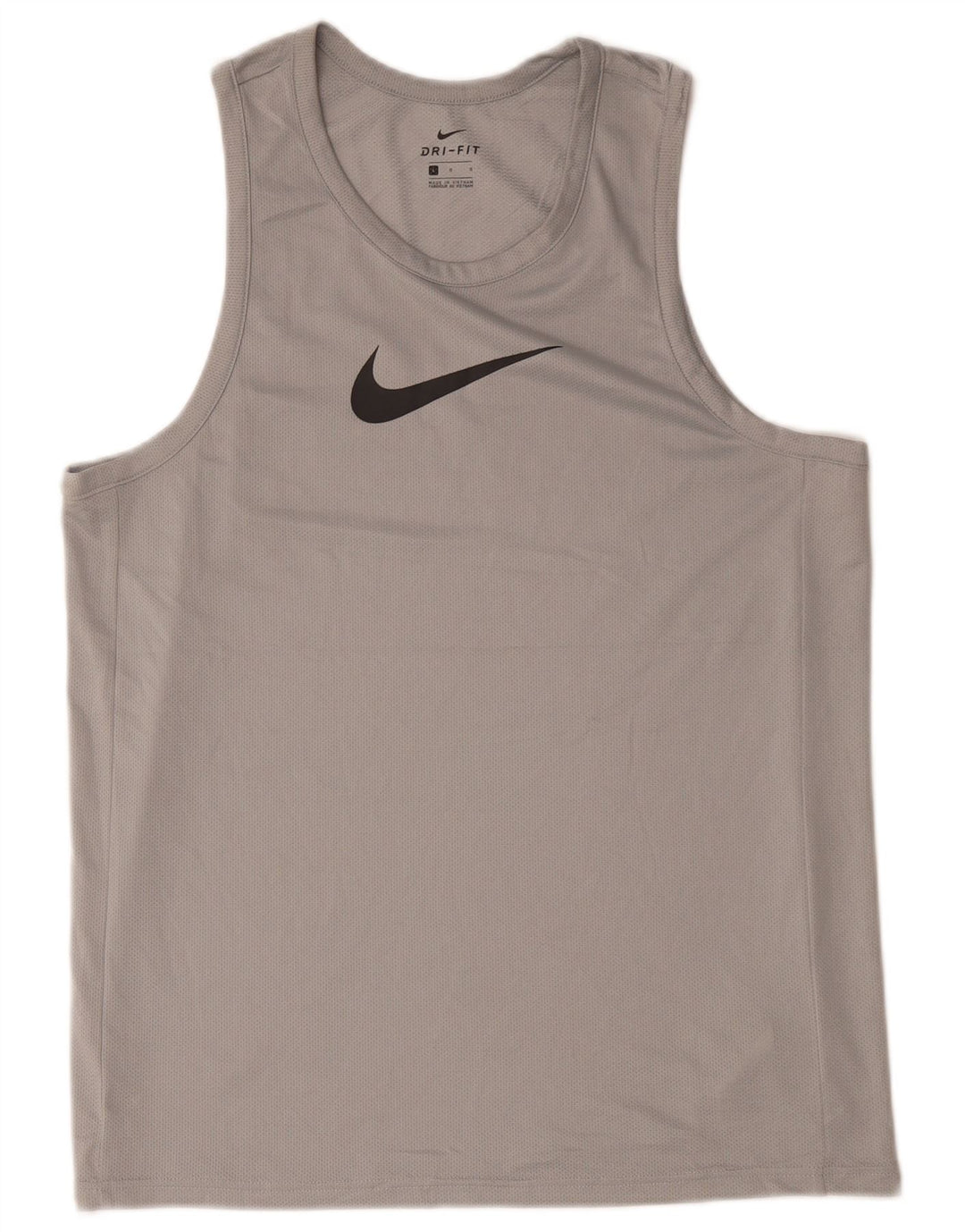 Colete Nike Masculino Dri Fit Graphic Top Grande Cinza Poliéster