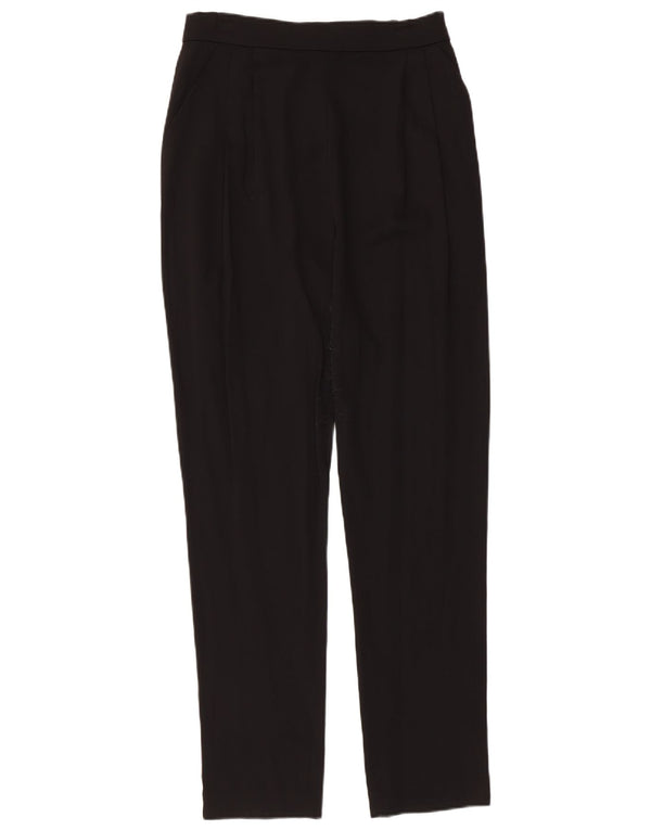 Calça casual feminina Reiss Pegged Reino Unido 8 pequena W28 L29 viscose preta