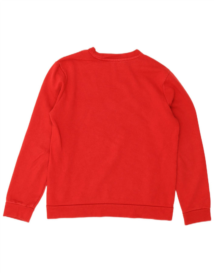 Adidas Meninos Suéter Jumper 13-14 Anos Algodão Vermelho
