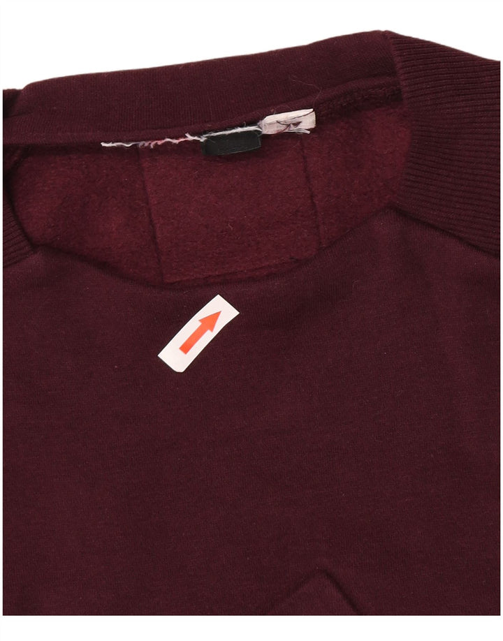 Adidas Mens Graphic Moletom Jumper Pequeno Marrom
