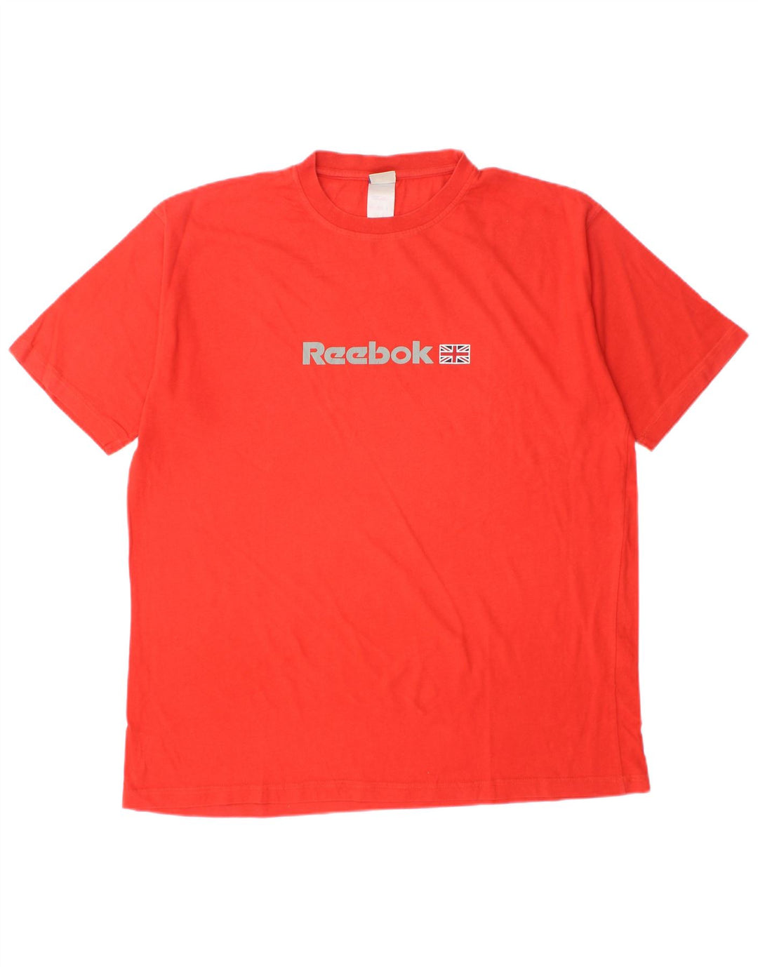 Camiseta gráfica masculina REEBOK Top grande de algodão vermelho