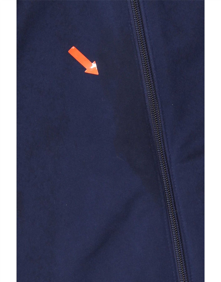 Adidas Mens Treino Top Jaqueta Grande Azul Marinho Colorblock Poliéster