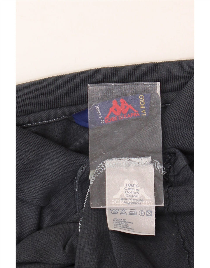 Camisa polo masculina KAPPA XL azul marinho algodão