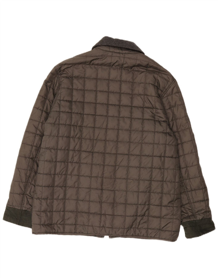 Belfe & Mens Jaqueta Acolchoada UK 46 3XL Cinza Poliéster