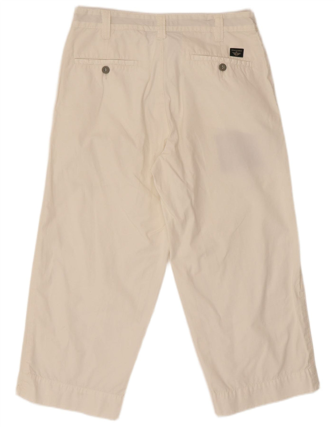 Calça capri feminina Dockers reta W31 L22 branco