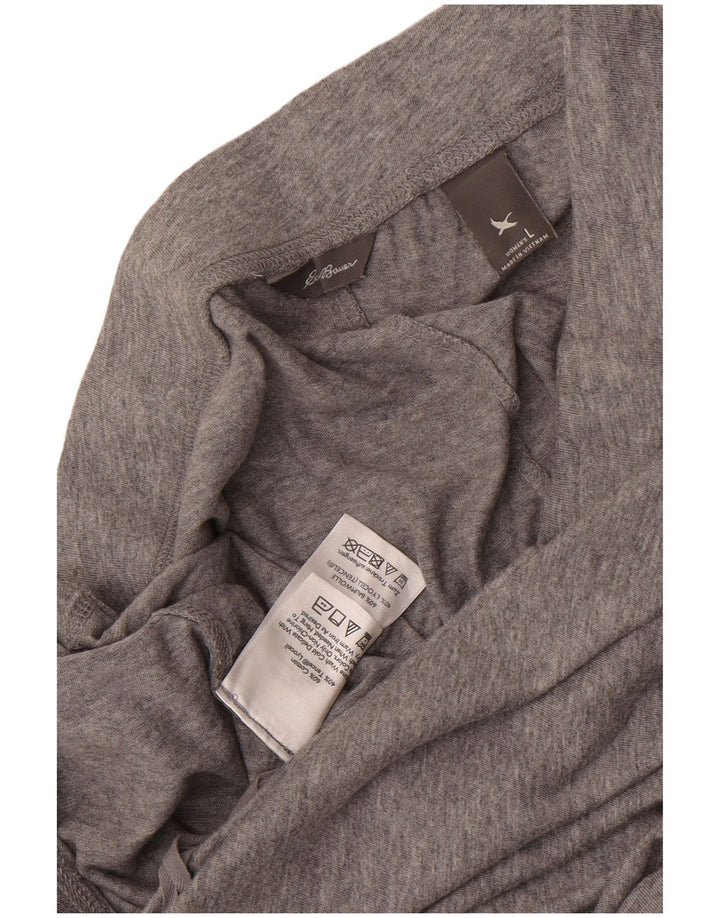 Saia maxi feminina Eddie Bauer grande W36 algodão manchado cinza