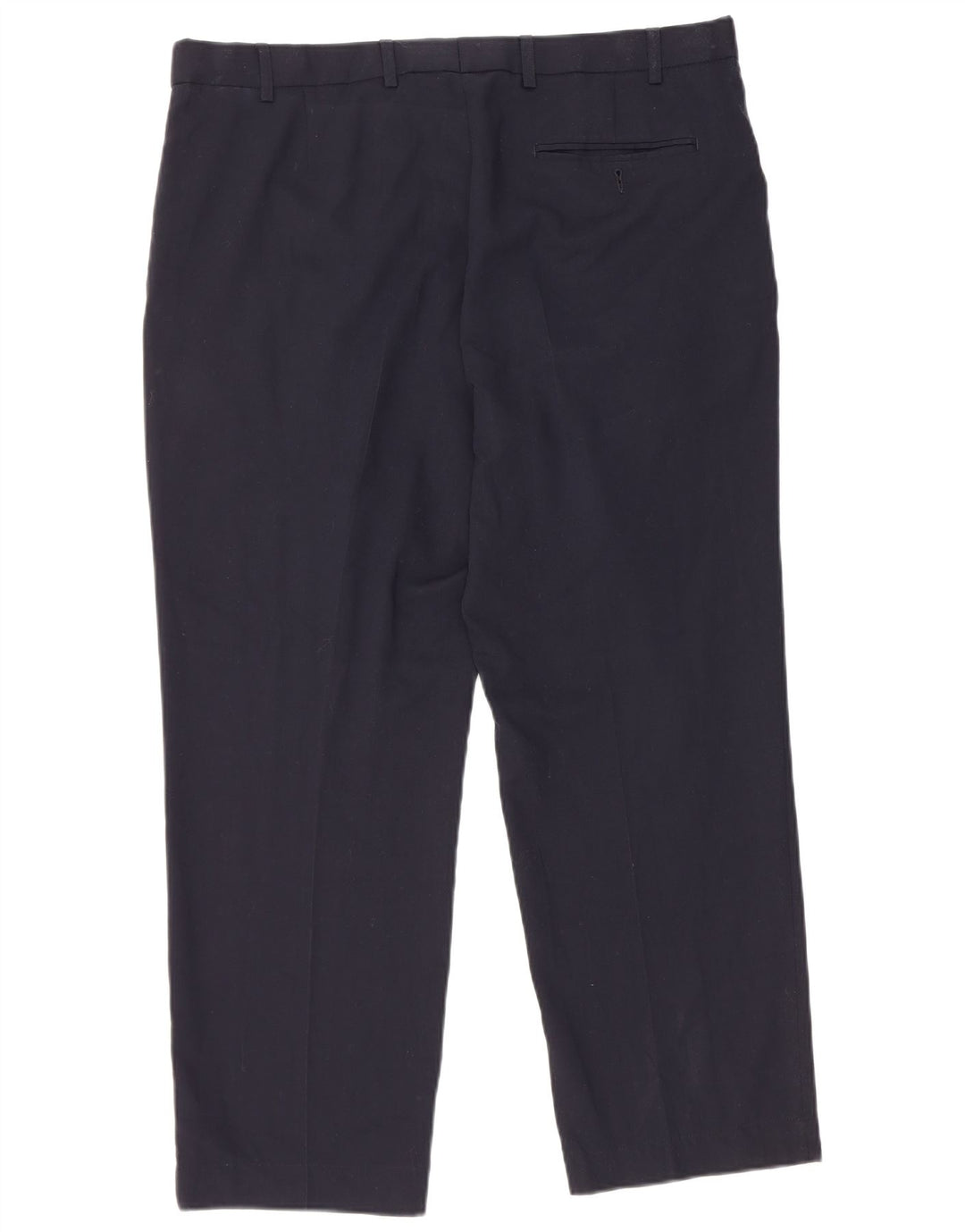 Calça masculina de ajuste regular Marks & Spencer W38 L27 azul marinho