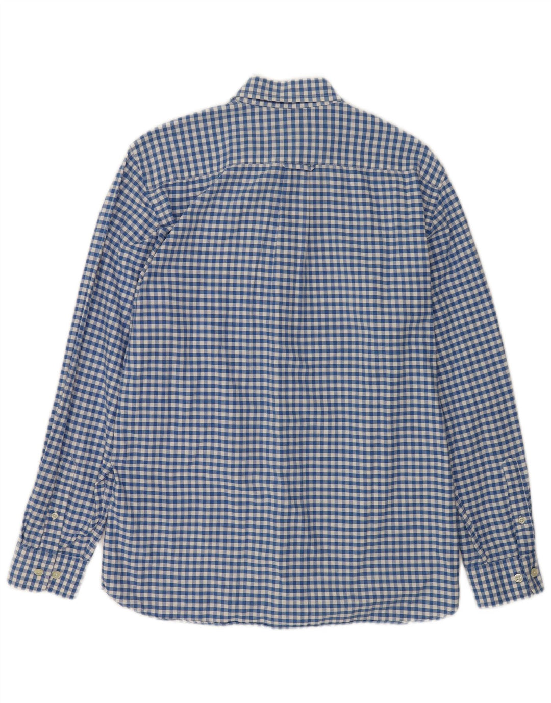 Camisa masculina Gant Regular Fit de algodão guingão azul médio