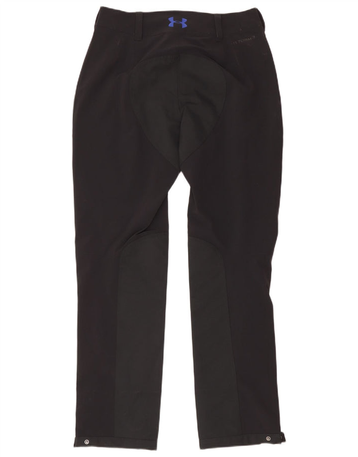 Under Armour Calça feminina reta casual US 6 médio W32 L30 preta