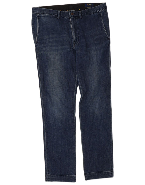 Polo Ralph Lauren Jeans Slim Feminino W34 L32 Azul Marinho Algodão