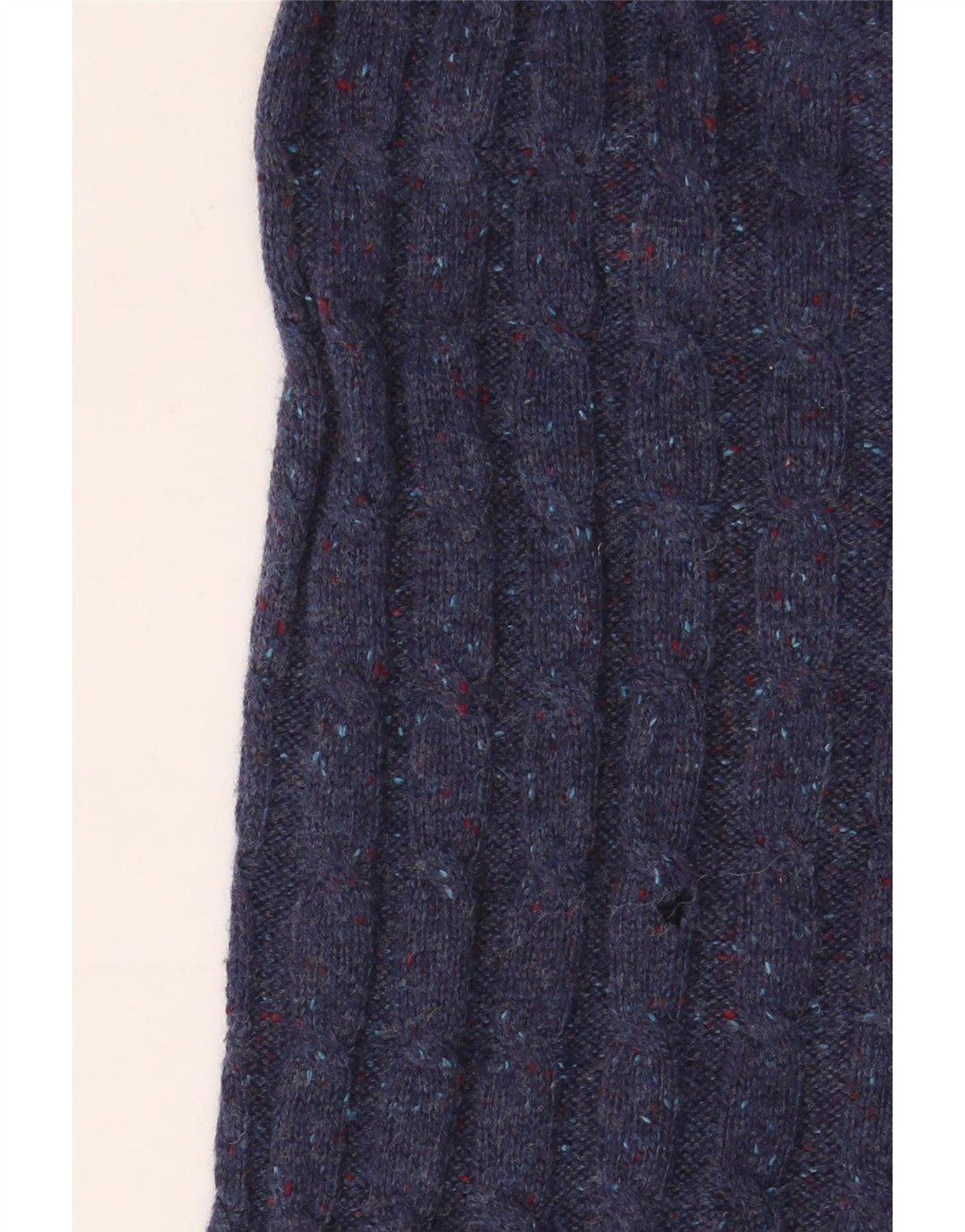 Suéter masculino JACK WILLS com gola redonda grande azul marinho manchado