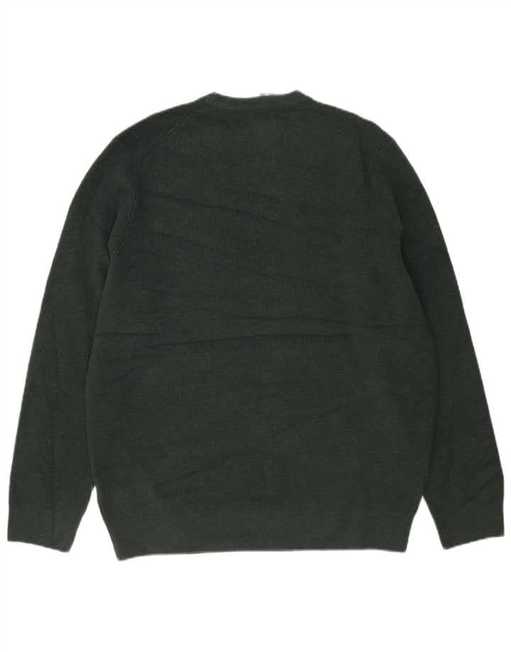Suéter masculino Marks & Spencer com gola redonda XL poliéster verde