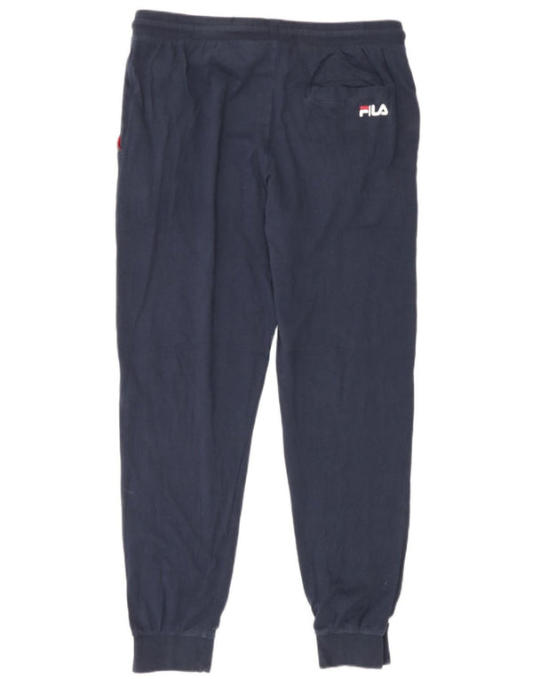 Calça de treino masculina Fila Joggers XL azul marinho algodão