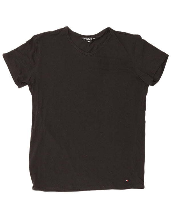 Camiseta masculina Tommy Hilfiger Top 2XL algodão preto