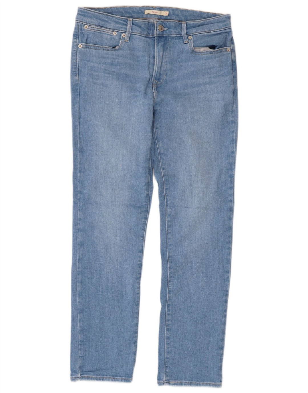 LEVI'S Feminino 712 Slim Jeans W31 L30 Azul Algodão
