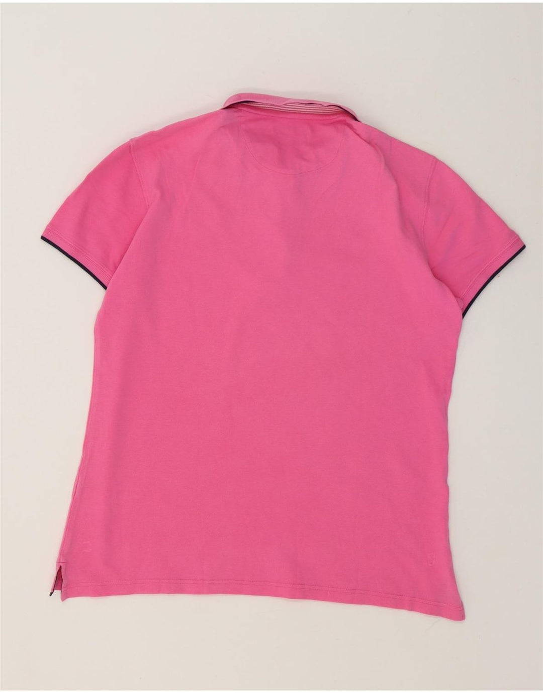 Camisa polo masculina Massimo Dutti Slim Fit grande rosa