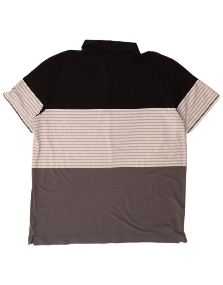 Camisa polo masculina PUMA 2XL cinza bloco colorido