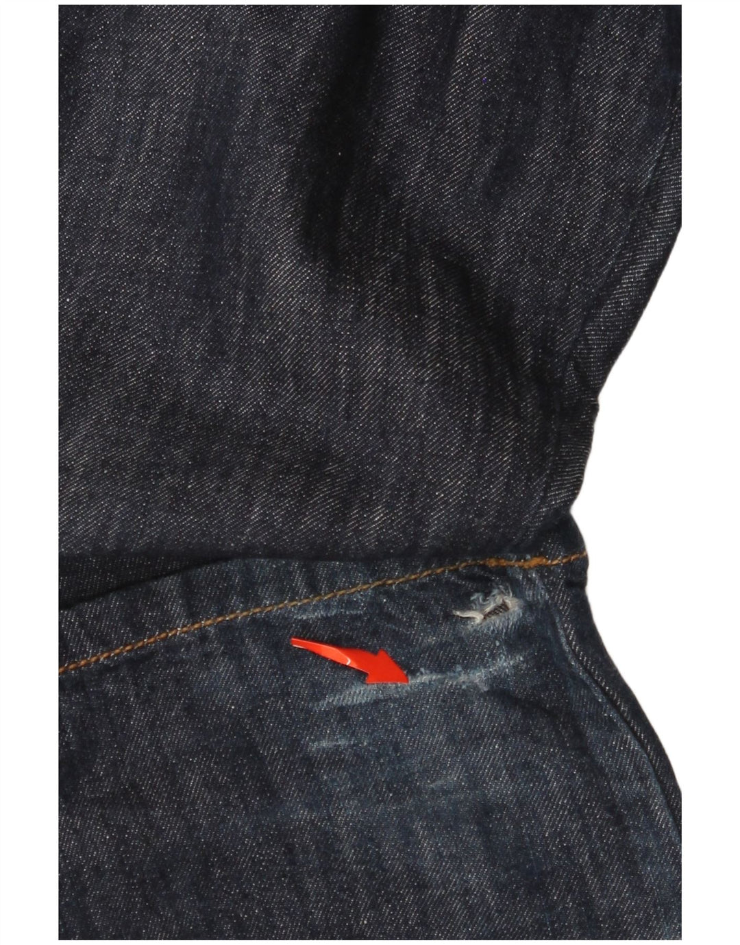 Calça jeans reta feminina CALVIN KLEIN W27 L35 algodão azul marinho