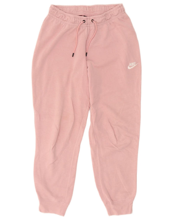 Calça de treino feminina Nike Joggers UK 12 médio rosa algodão