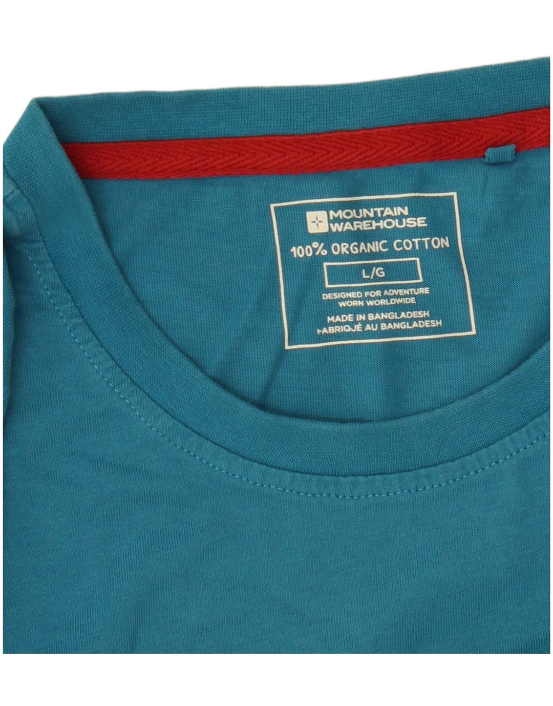 Camiseta gráfica masculina Mountain Warehouse grande algodão azul