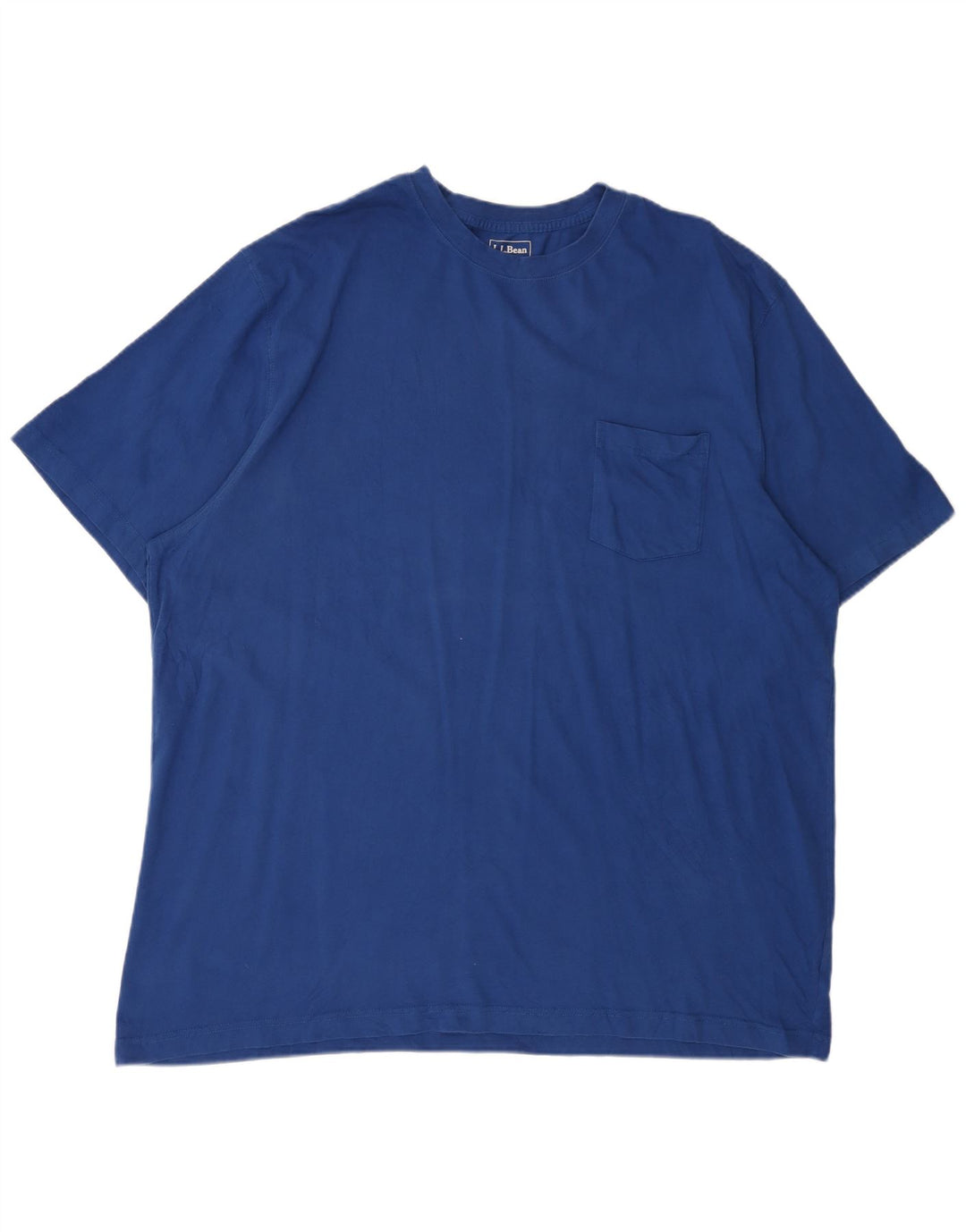 Camiseta masculina de ajuste tradicional L.L.BEAN Top 2XL de algodão azul