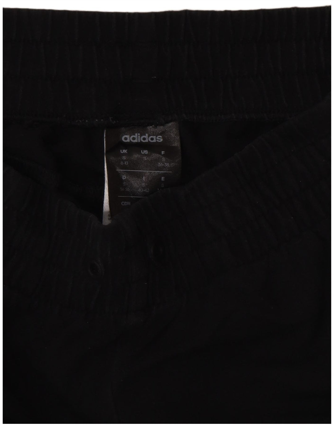 ADIDAS Womens Tracksuit Pants Joggers UK 8/10 Pequeno Algodão Preto