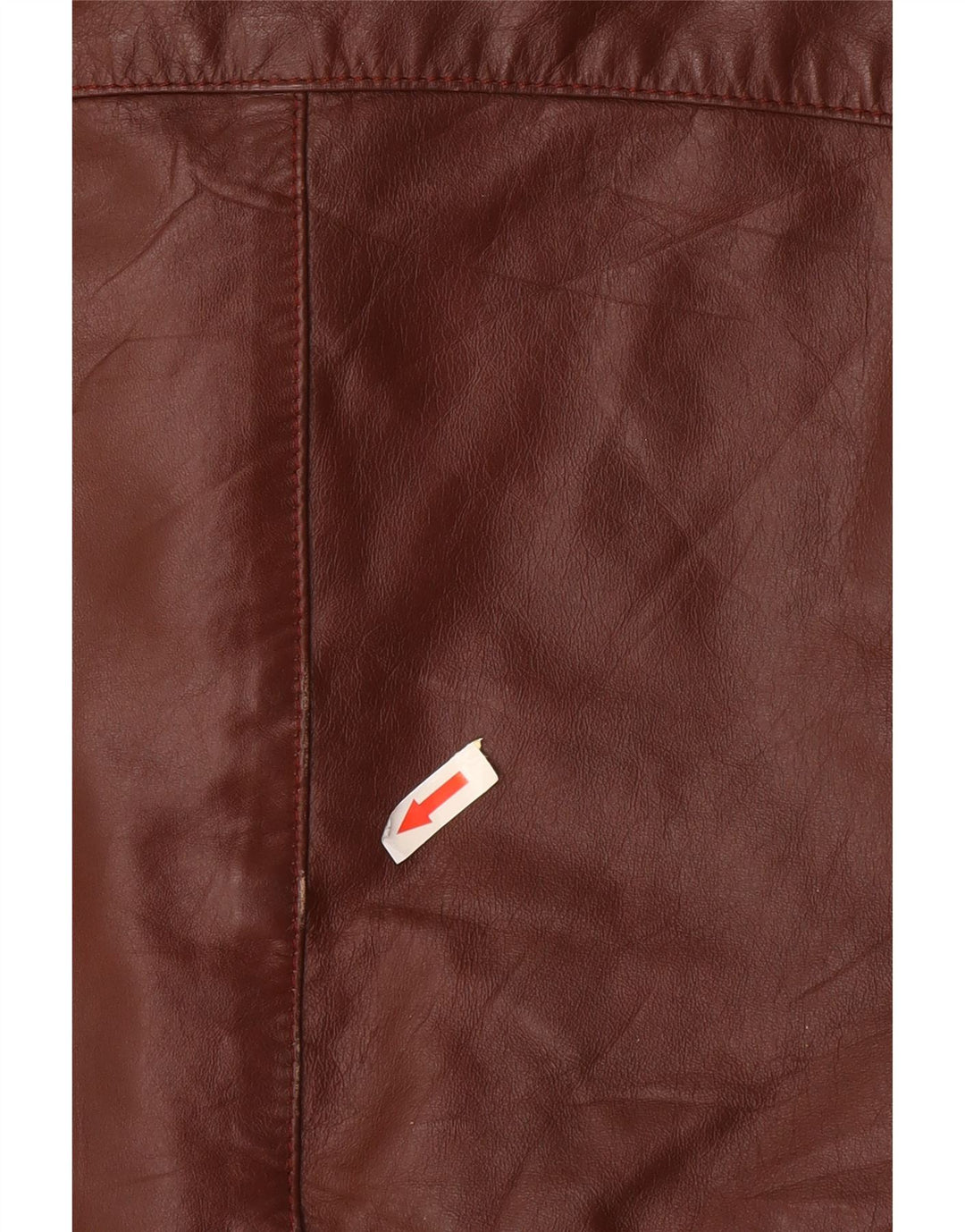 Jaqueta masculina de couro com capuz Cooper UK 42 XL couro marrom
