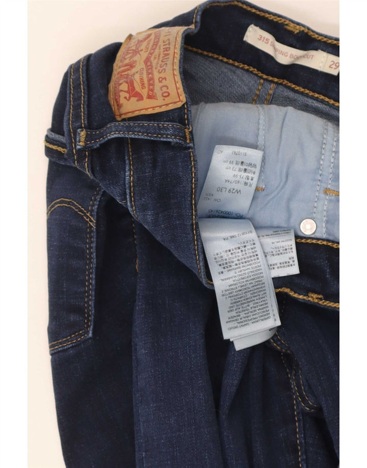 Calça jeans feminina Levi's 315 Shaping Bootcut W29 L30 azul algodão