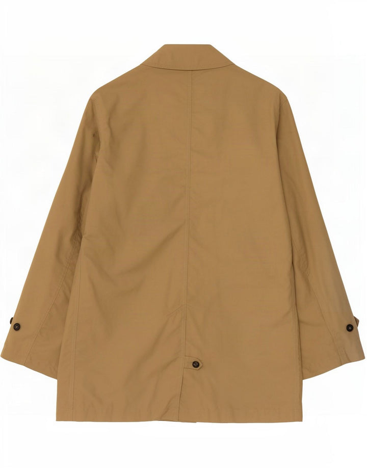 Casaco impermeável masculino Barbour UK 40 grande algodão bege
