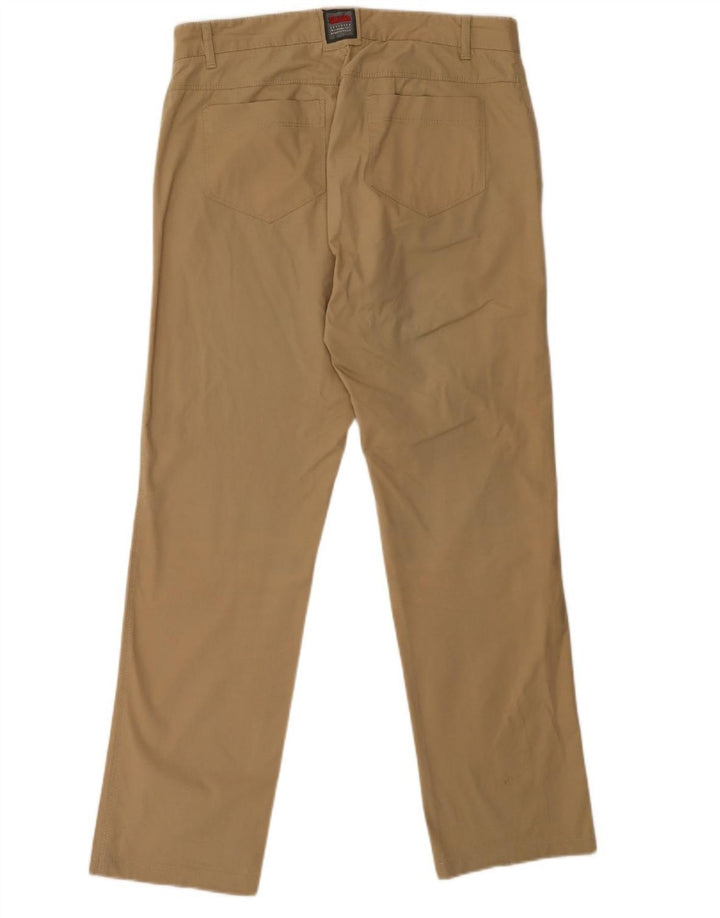 Calça masculina reta casual SLAM W36 L32 algodão bege