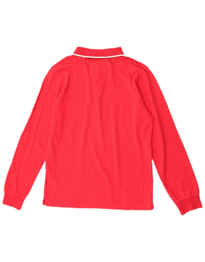 Camisa polo masculina de manga comprida North Sails grande algodão vermelho