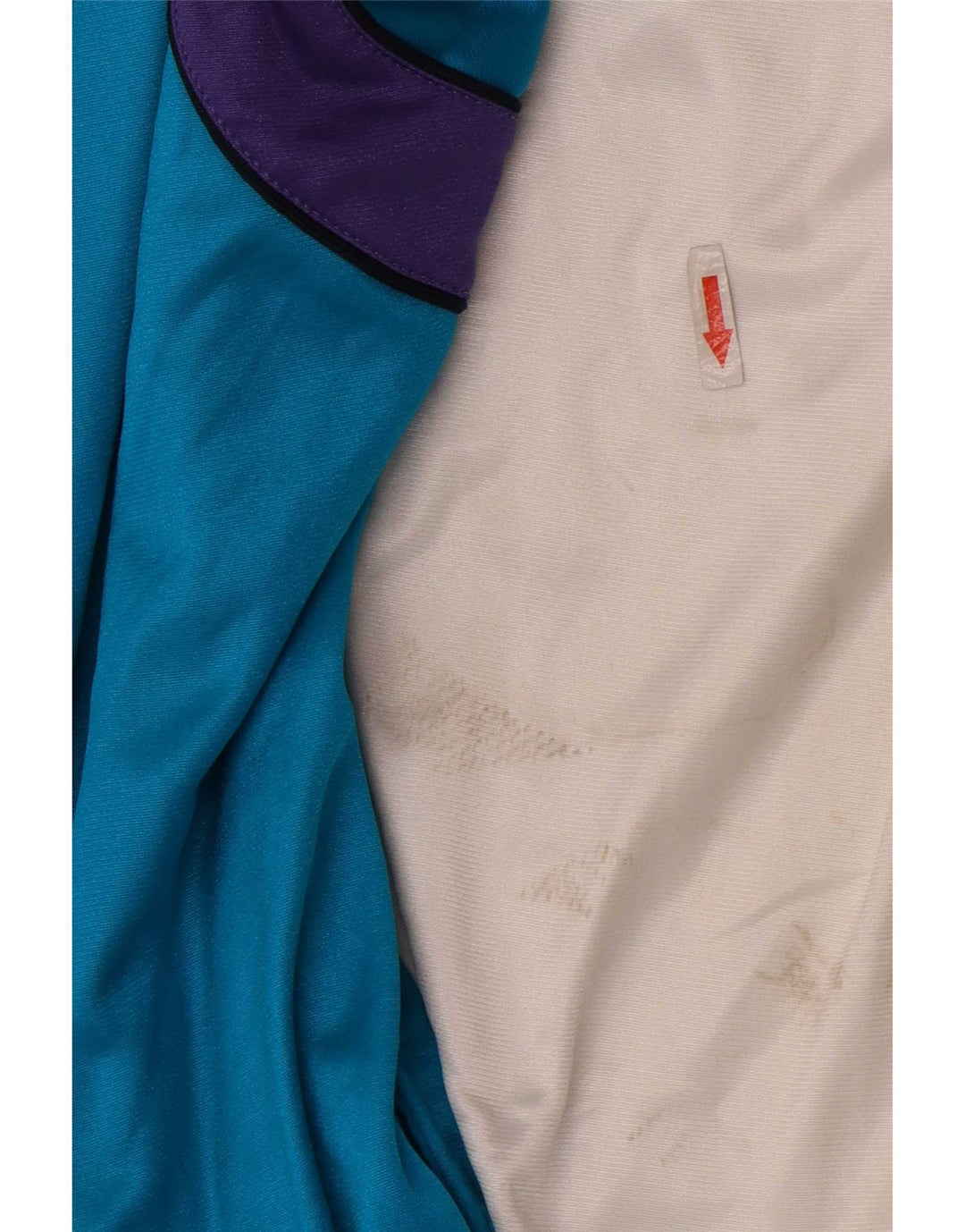 Jaqueta Kappa Boys Graphic Tracksuit 9-10 anos grande bloco colorido branco