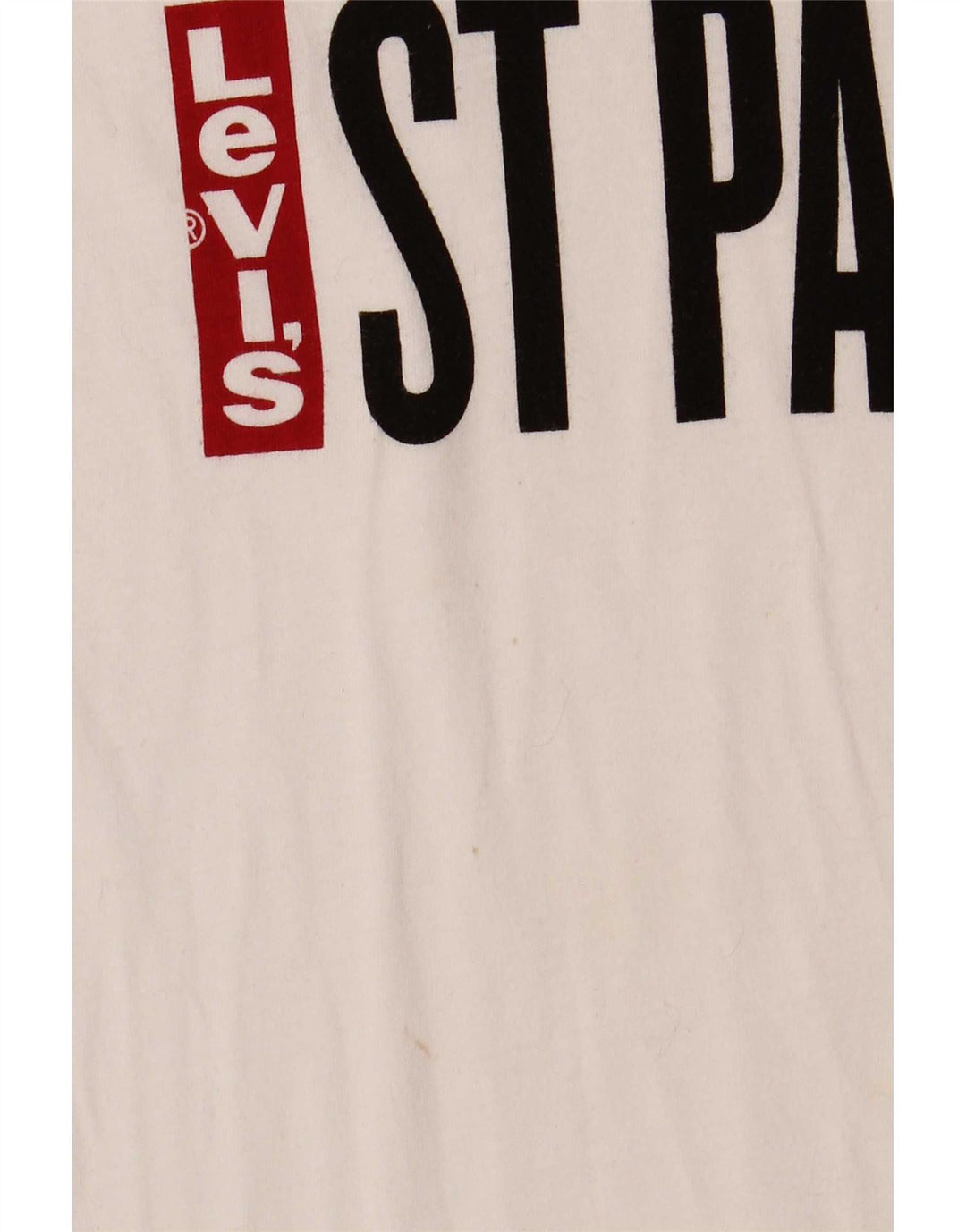 Camiseta gráfica masculina Levi's Top pequeno algodão branco