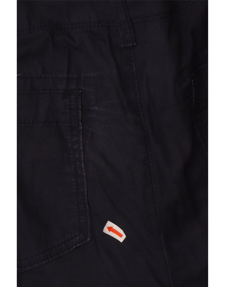 Shorts cargo feminino EDDIE BAUER EUA 12 grande W38 algodão azul marinho