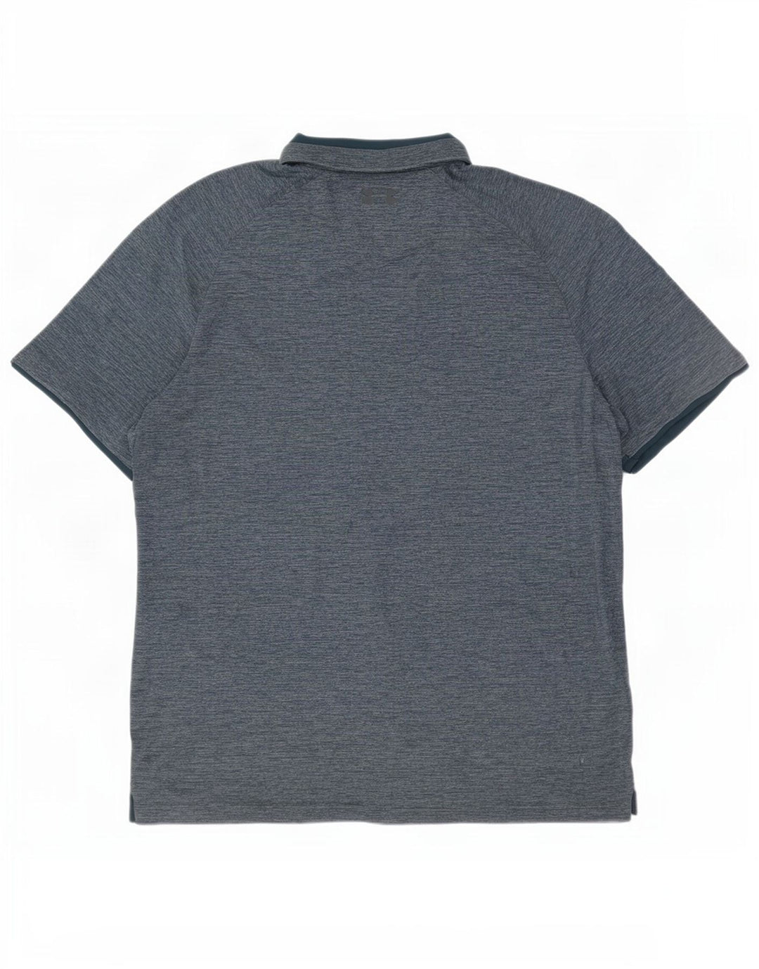 Camisa pólo masculina Under Armour Heat Gear grande poliéster manchado azul