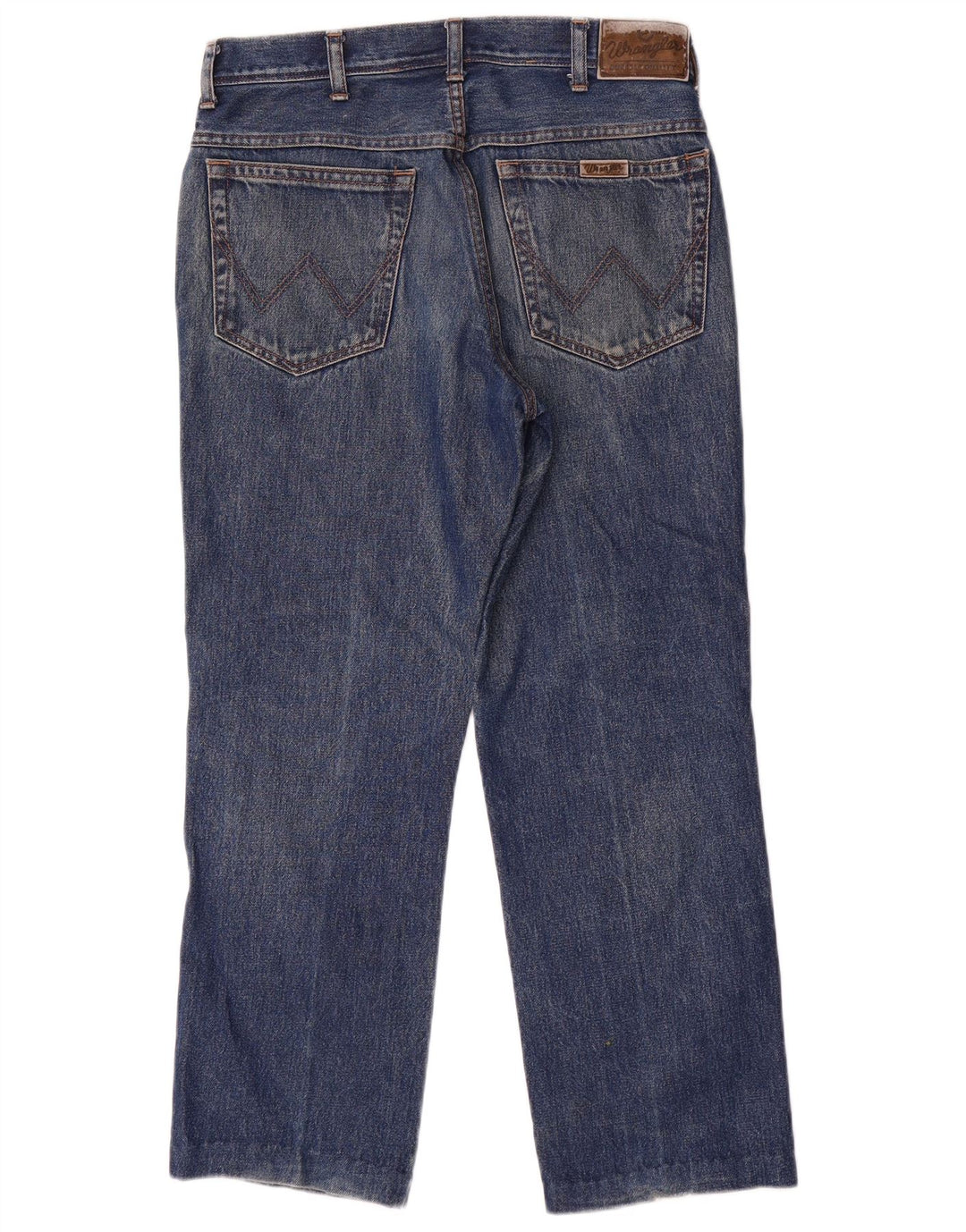 Wrangler masculino regular fit jeans reto W32 L27 algodão azul