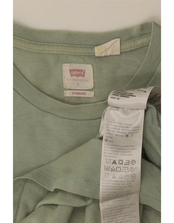 Camiseta masculina padrão Levi's Top pequeno algodão verde
