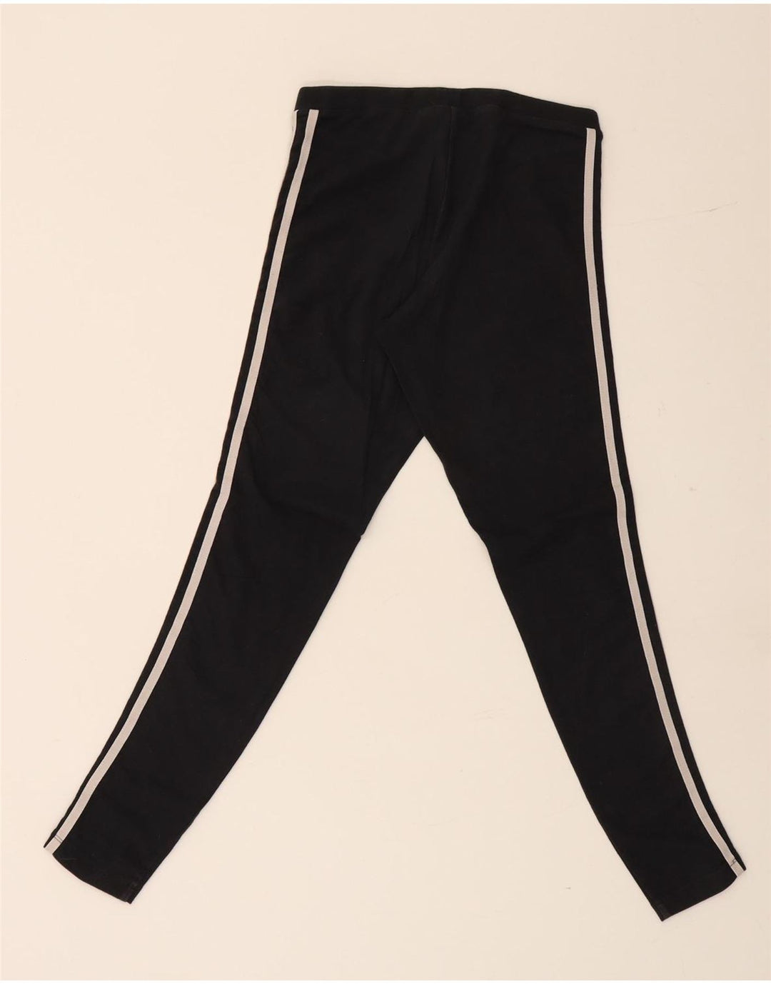 Leggings Adidas Femininas UK 10 Pequenas Algodão Preto