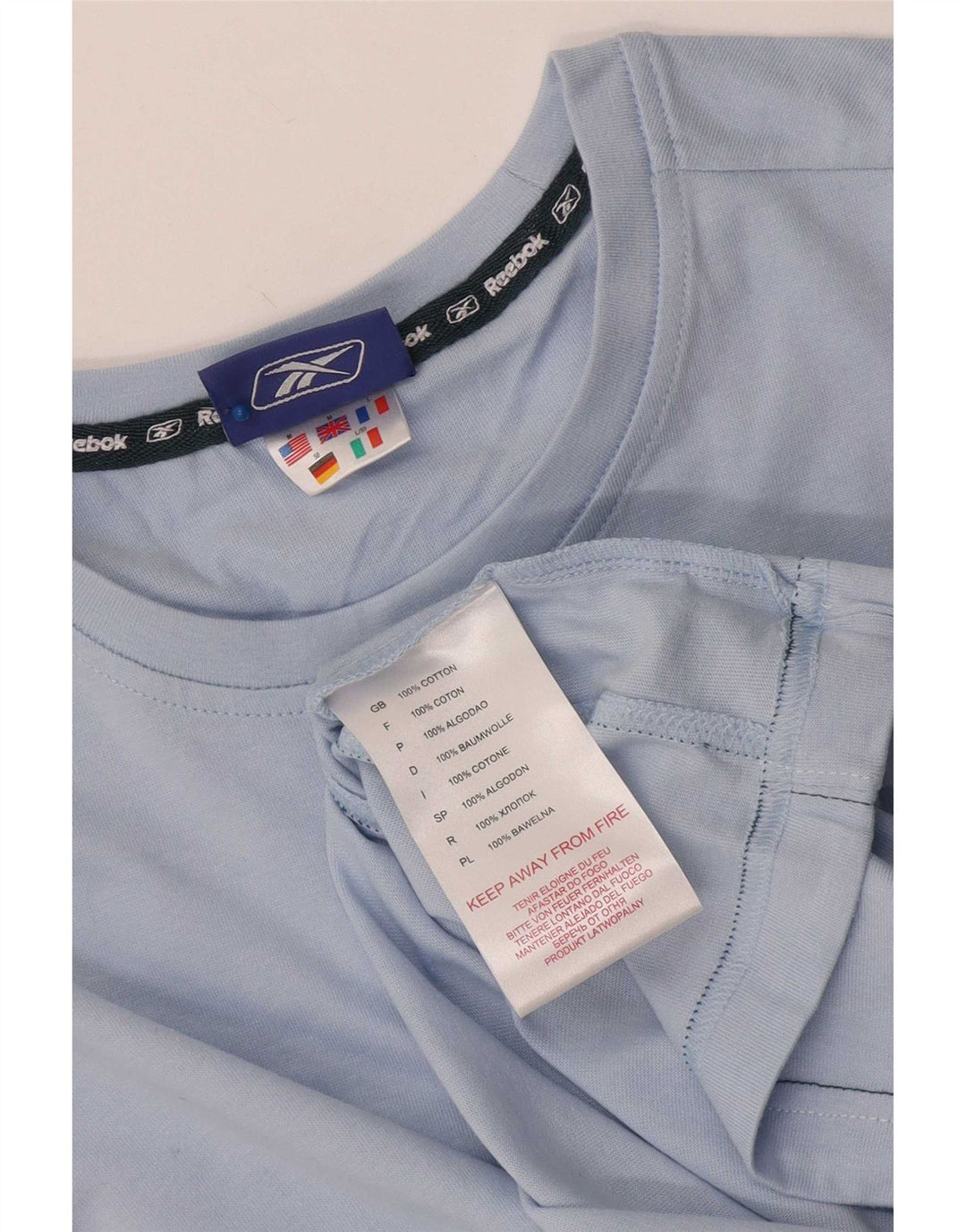 Reebok Mens Colete Top Médio Algodão Azul