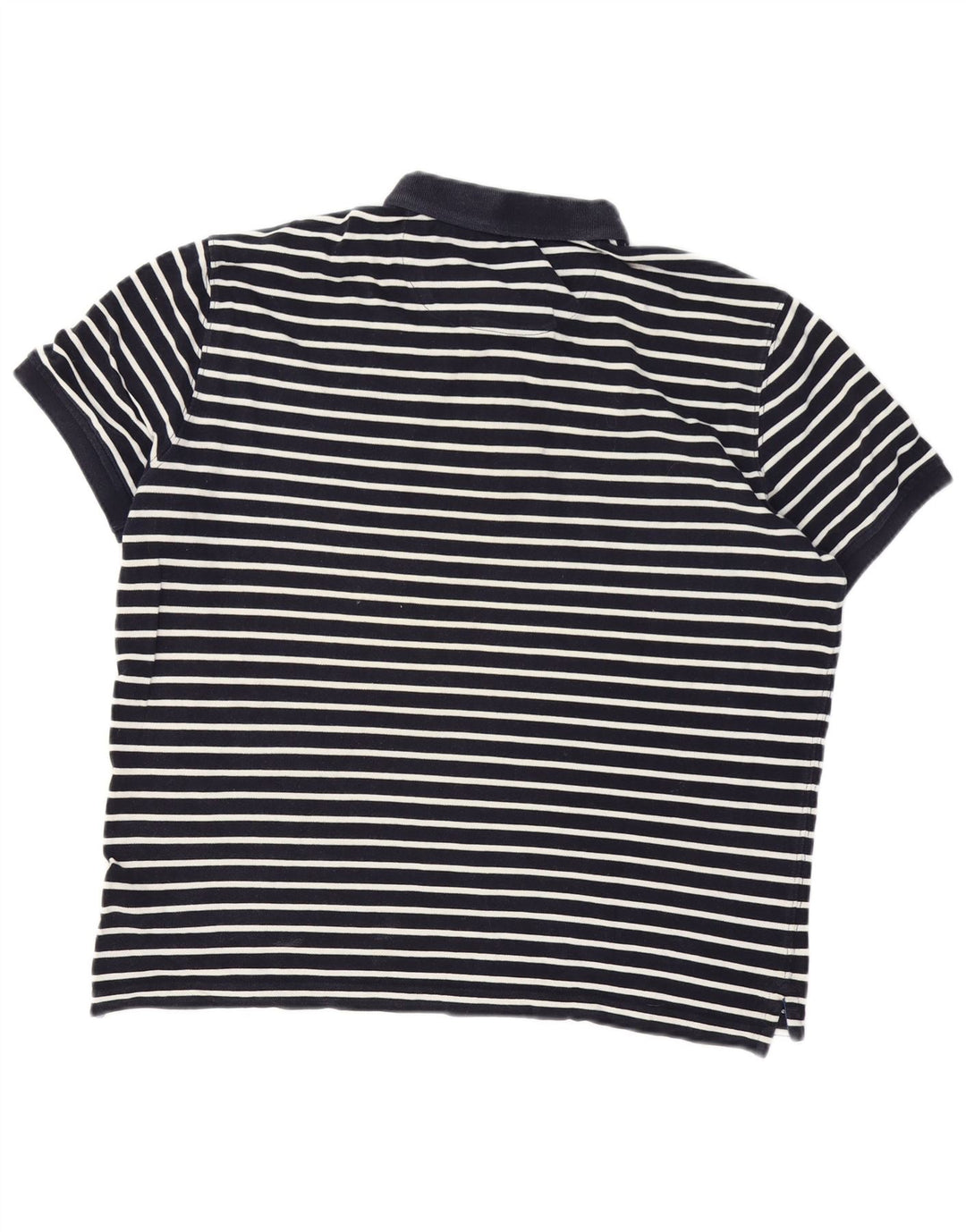 Camisa polo masculina Massimo Dutti grande listrada azul marinho