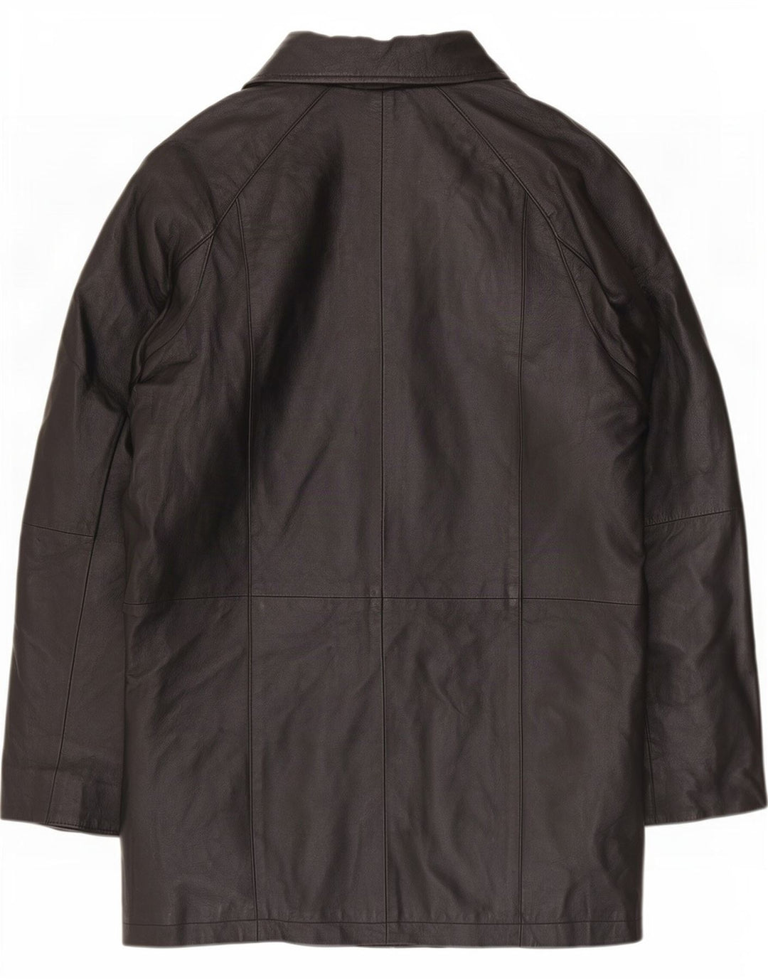 Casaco de couro feminino Milan UK 12 médio preto floral