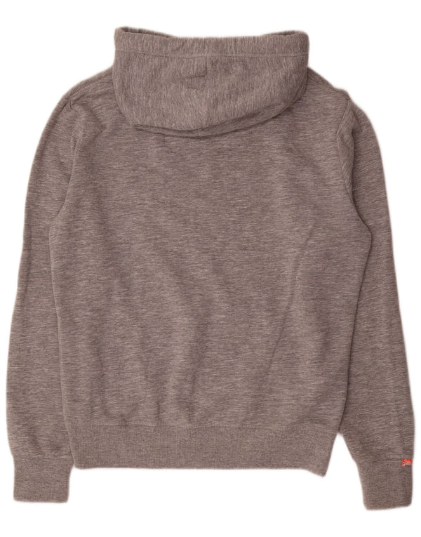 Superdry Mens Hoodie Jumper XL Grey Flecked Cotton