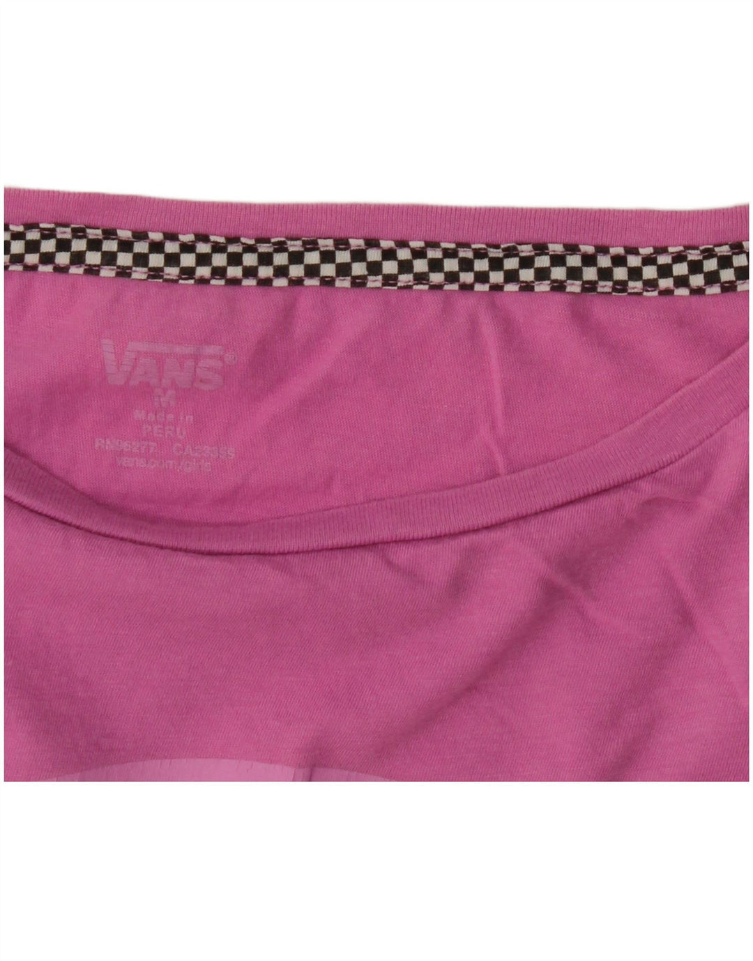 Camiseta Vans Feminina Graphic UK 12 Médio Rosa