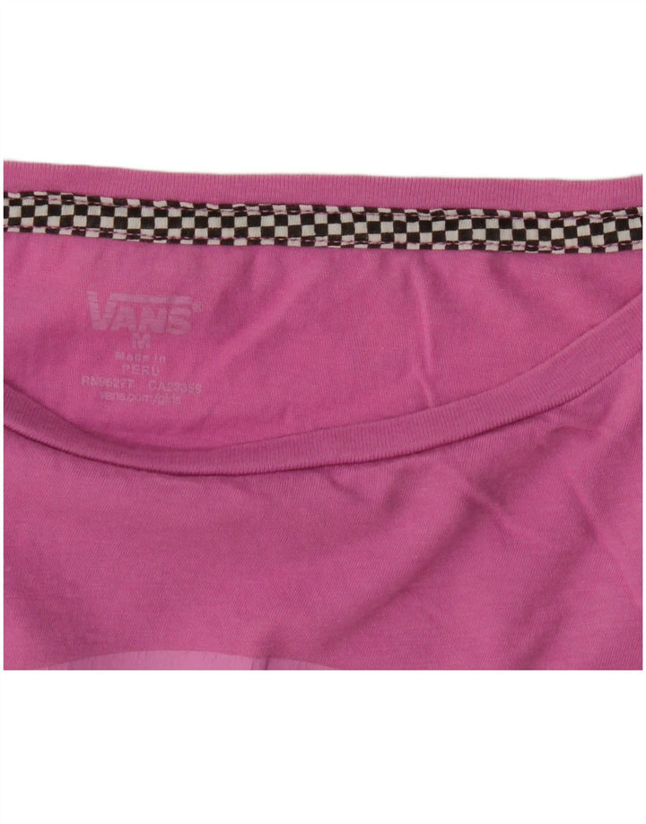 Camiseta Vans Feminina Graphic UK 12 Médio Rosa