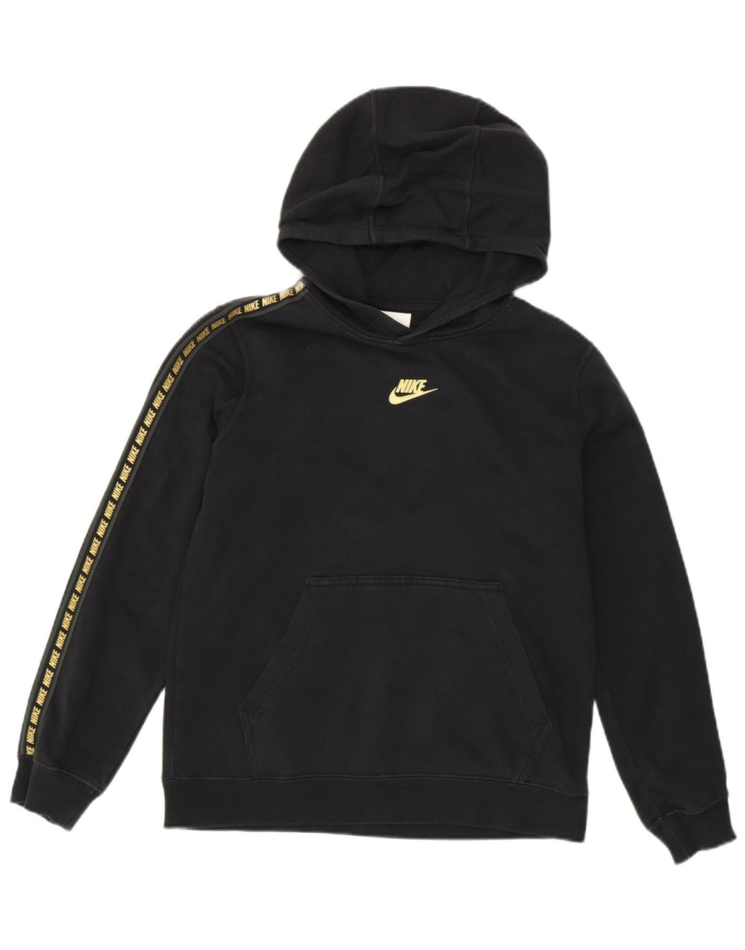 Nike Girls Loose Fit Graphic Treino Completo 12-13 Anos Grande Algodão Preto