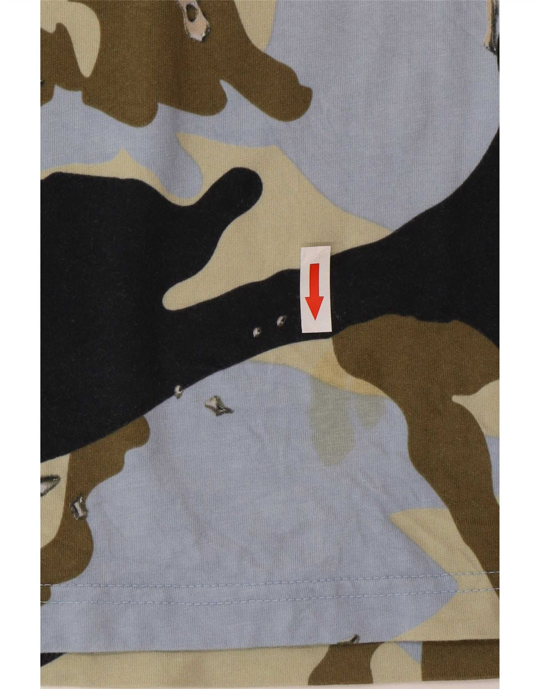 Camiseta masculina Adidas Top médio algodão camuflado multicolorido
